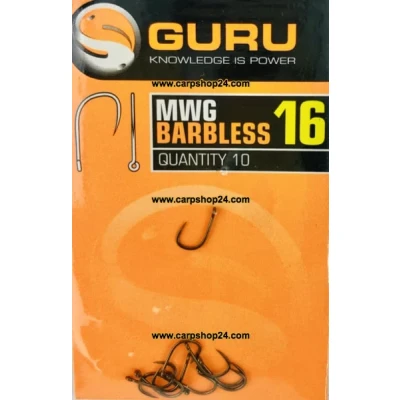 Afbeelding van Guru MWG Barbless Eyed (10pcs) Maat : 16