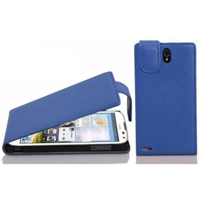 Afbeelding van Cadorabo Hoesje geschikt voor Huawei ASCEND G610 in KONINGSBLAUW Beschermhoes flip design Case Cover van getextureerd imitatieleer