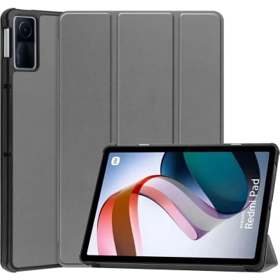 Afbeelding van iMoshion Tablet Hoes Geschikt voor Xiaomi Redmi Pad Trifold Bookcase Grijs