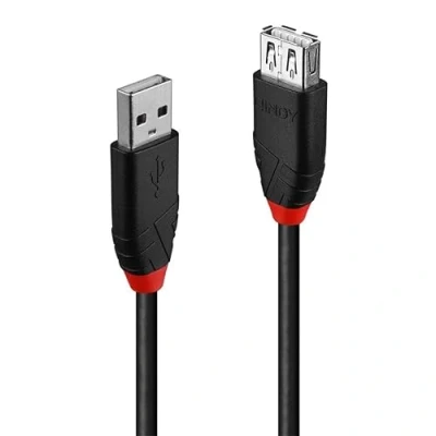 Afbeelding van USB kabel LINDY 42817 5 m Zwart