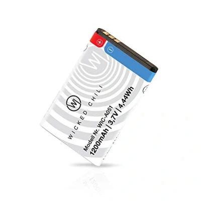 Afbeelding van Wicked Chili BL 5C vervangende batterij compatibel met Nokia 1650, 2310, 2610, 3110, 3120, 5030, 5130, 6030, 6230, 6230i, 6555, 6600, 6680, 7610, C2, E50 120 70, N. 70 x 2 cm. N91 (BL5C, hoge