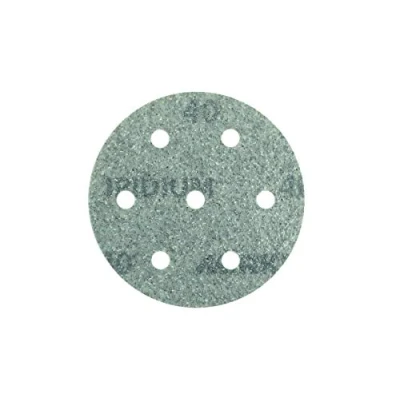Afbeelding van Mirka Iridium 50 stuks premium schuurpapier Ø 90 mm klittenband 7 gaten korrel 40 voor het slijpen van verf spatel primer hout staal mineralen kunststof