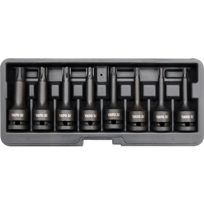 Afbeelding van YATO YT 1068 Doppenset 8 Chroom Molybdeenstaal 1/2