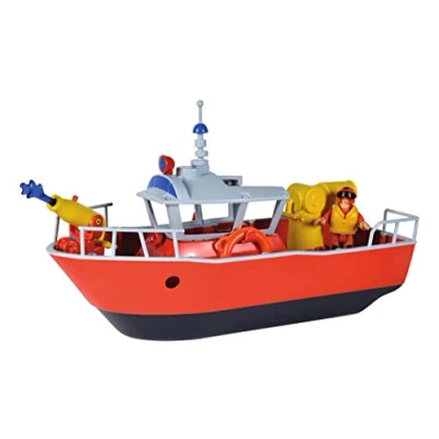 Afbeelding van Simba Brandweerman Sam Titan brandweerboot 32 cm met Action figuur, vanaf 3 jaar
