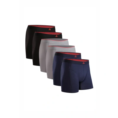 Afbeelding van Danish Endurance 6 PACK Ultrasoft Onderbroeken, Heren, Maat: 3XL, Multicolor black/grey/navy blue