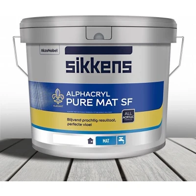 Afbeelding van Sikkens Alphacryl Pure Mat SF 10 Liter Muurverf