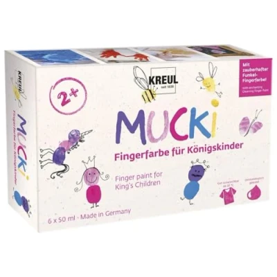 Afbeelding van Kreul Mucki Vingerverf Set 6x50 ml Royal