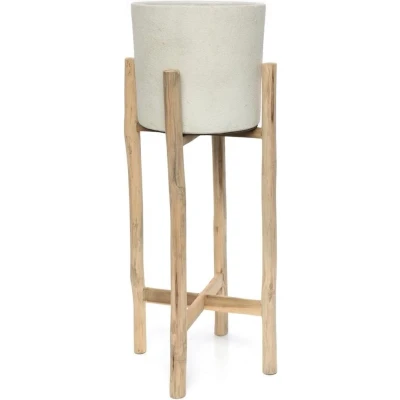 Afbeelding van Bazar Bizar De Chalk Hoge Plantenbak Beton Naturel L