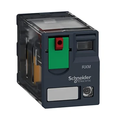 Image de Schneider Electric RXM4AB2P7 Zelio Relay RXM relais miniature embrochable test+DEL 4OF 12A 230VAC