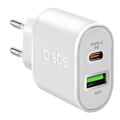 Image de Chargeur secteur ultra rapide SBS 20 W Blanc