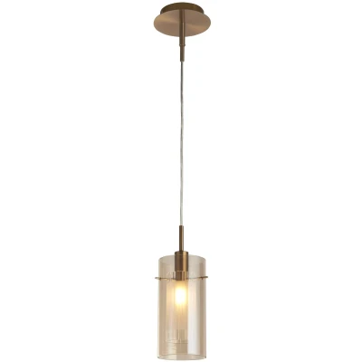 Afbeelding van Searchlight DUO III Pendel Hanglamp Brons Champagne