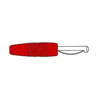 Afbeelding van VERMOGEN VERBINDING 4mm MET SCHROEF / ROOD (VON 20)