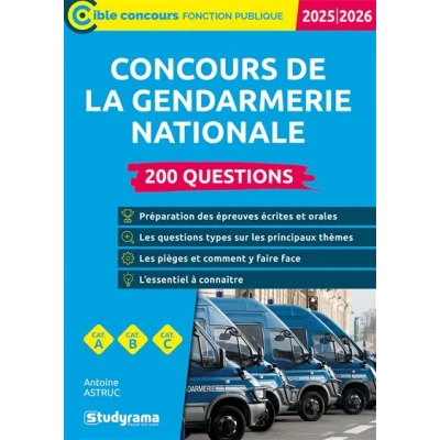 Image de Concours de la gendarmerie nationale 200 questions
