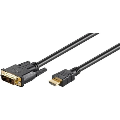 Afbeelding van Microconnect HDMI naar DVI D kabel 5 m Zwart
