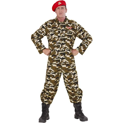 Afbeelding van Leger &amp; Oorlog kostuum Rambo Soldaat Volwassen Man Small Carnaval Verkleedkleding