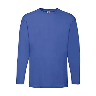 Afbeelding van Fruit of the Loom Sweatshirt voor heren Raglan sweatshirt, Blauw, XXL