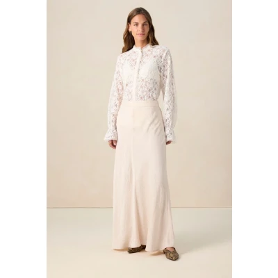 Afbeelding van Sissy Boy Dames Witte maxi rok (Maat M)