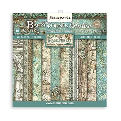 Afbeelding van Stamperia International SbBS79 Scrapbookpapier, 20,3 x cm, meerkleurig, 10 vellen