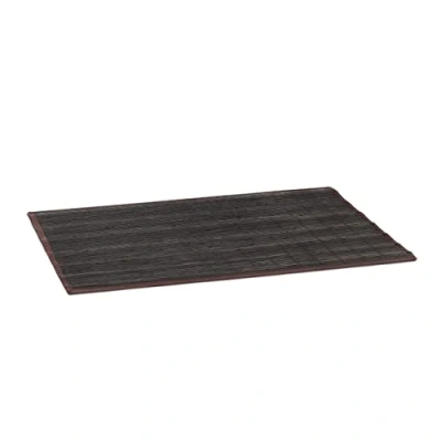 Afbeelding van Relaxdays 10020069 Badkamermat Bamboe 80 x 50 cm Douche Verschillende Maten Antisliplaag, Zwart