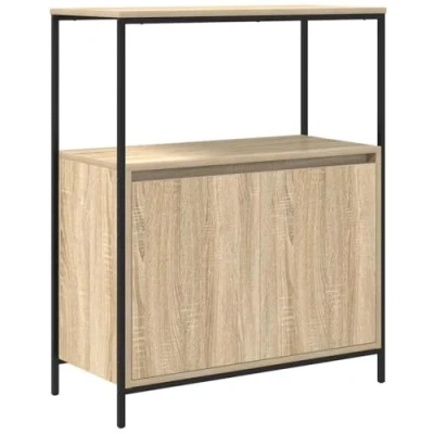 Afbeelding van Badkamermeubel met planken 76,5x35x95 cm Sonoma eikenkleurig