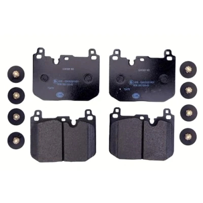 Afbeelding van HELLA 8DB 355 025 621 Remblokkenset Geschikt voor slijtage waarschuwingscontact Met toebehoren MINI: Hatchback, Countryman, Clubman, BMW: 2 Gran Coupe