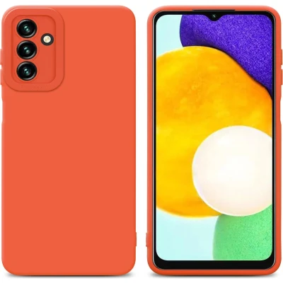 Afbeelding van Cadorabo Hoesje geschikt voor Samsung Galaxy A13 5G in Fluid ORANJE Beschermhoes gemaakt van flexibel TPU silicone Cover Case