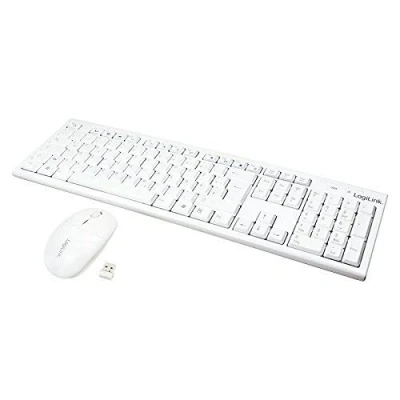 Afbeelding van LogiLink ID0104 Draadloos Toetsenbord met Muis Set QWERTZ Zwart