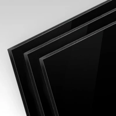 Afbeelding van Finest Folia Set van 3 aluminium composietplaten DIN A4 20 x 30 cm, mm dik gesneden voor hek, poort, palen, blanco plaat, weerbestendig (3, zwart)