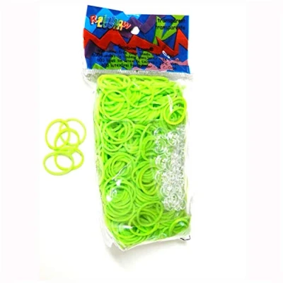 Image de Recharges 600 élastiques Rainbow Loom Vert fluo