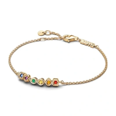 Afbeelding van Pandora Damesarmband 562960C01, Geelgoud, Kristal