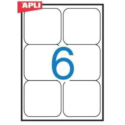 Image de Apli labels round corners 99.1 x 93.1mm (582421)
