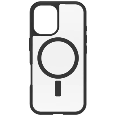 Afbeelding van OtterBox React Hoesje Geschikt voor Apple iPhone 16 Compatibel met MagSafe Back Cover Zwart
