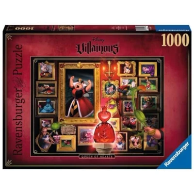 Image de Puzzle 1000 pièces Ravensburger Collection Disney Villainous La Reine de cœur