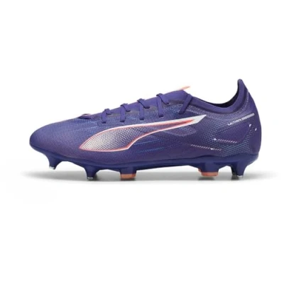 Afbeelding van Puma Ultra 5 Match MXSG Voetbalschoenen met metalen noppen, Heren, Maat: 39, Lapis lazuli/white/sunset glow Textiel/ synthetisch