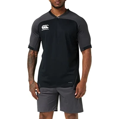 Afbeelding van Canterbury Sportshirt Maat L Mannen zwart/donkergrijs/wit