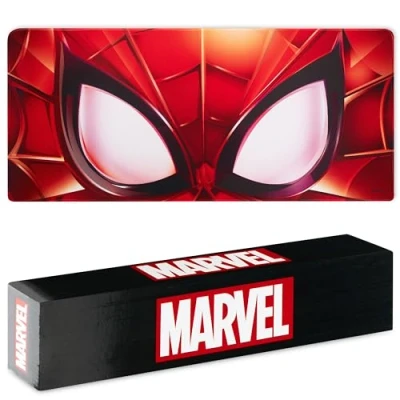 Afbeelding van Marvel muismat, XL, bureauonderlegger, 80 x 36 cm, bureauaccessoires Avengers Spiderman Groot (Spidermanrood)