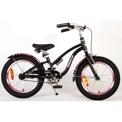Afbeelding van Volare Miracle Cruiser 16 Inch Meisjes Kinderfiets Mat Zwart + 15 Inruilkorting