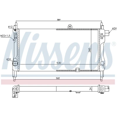 Afbeelding van Nissens Radiateur 632381
