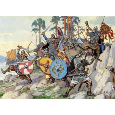 Afbeelding van Zvezda Vikings (Zve8046) modelbouwsets, hobbybouwspeelgoed voor kinderen, modelverf en accessoires
