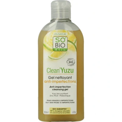 Afbeelding van So Bio Etic Clean yuzu cleansing gel 200 ml