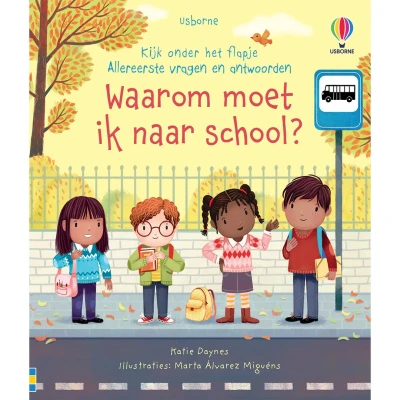 Afbeelding van Uitgeverij usborne flapjesboek waarom moet ik naar school?