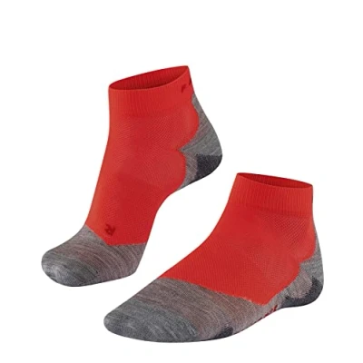 Afbeelding van FALKE RU5 Short Hardloopsokken anti blaren, ultralichte padding functioneel garen sportsokken heren rood Maat 39 41