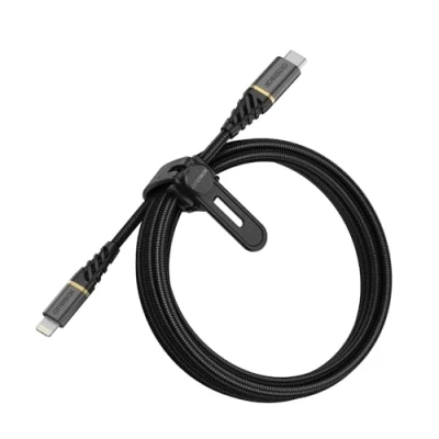 Afbeelding van OtterBox Nylon Braided Charge/Sync Cable USB C to Apple Lightning 2m Black