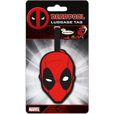 Afbeelding van DEADPOOL Face Bagage Label &#039;10x18&#039;