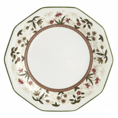 Afbeelding van Dessertbord Queen&#039;s By Churchill Assam Gebloemd Keramisch Porslin Ø 20,5 cm (6 Stuks)