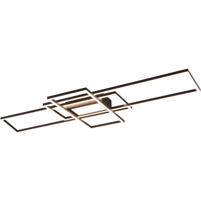Afbeelding van Trio Leuchten riha Plafondlamp 3 lichts L 105 cm Antraciet