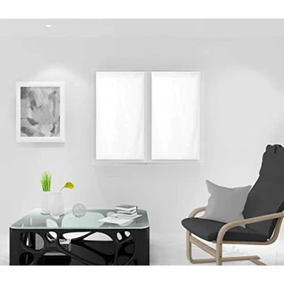 Image de Paire de brise bise 45x90 cm DOLLY blanc par Soleil d&#039;Ocre