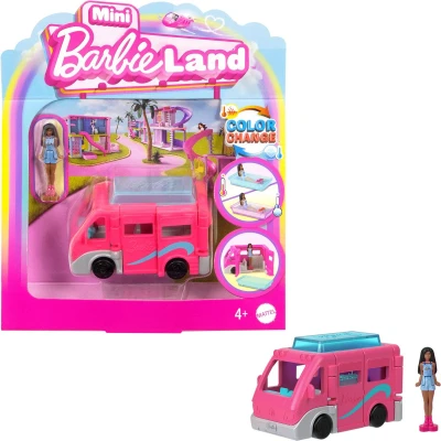 Afbeelding van Barbie Mini BarbieLand Camper met Barbiepop