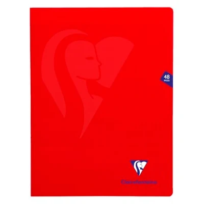 Afbeelding van Clairefontaine Mimesys Notitieboek, A4+, geruit, 48 vellen, rood