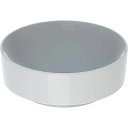Afbeelding van Geberit VariForm opzetwastafel rond wit KeraTect (40 x 40 cm) zonder